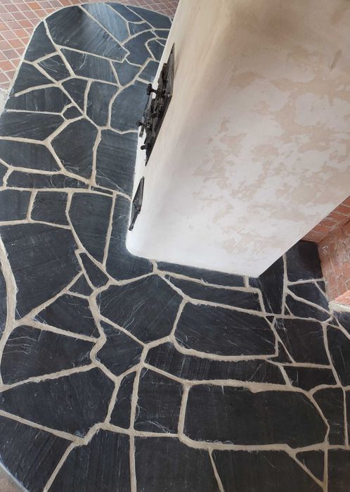 Kamień naturalny czarny łupek ozdobny