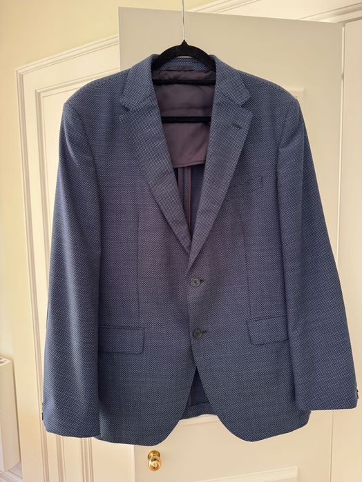 Blazer Hugo Boss com aplicações nos cotovelos