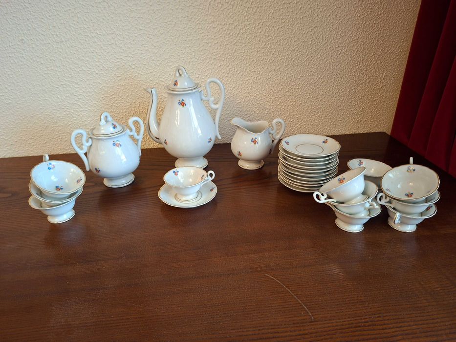 Serviço de Café Completo Aleluia Aveiro – Porcelana Vintage (15 Peças)