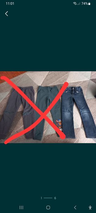 Spodnie jeans dla chłopca 122rozm