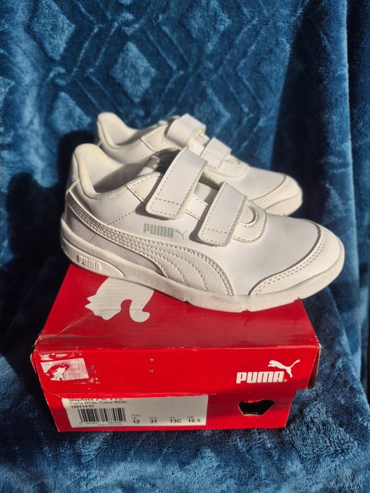 Buty adidasy trampki sportowe nowe rzepy Puma białe sneakersy 31