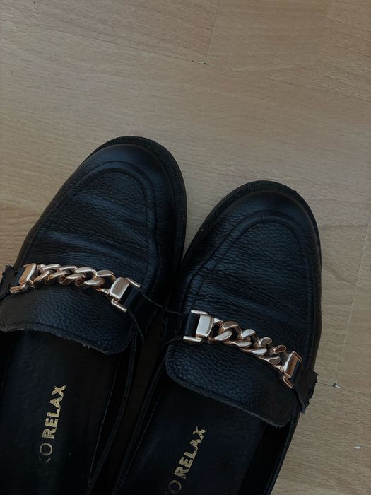 skórzane mokasyny Ryłko relax