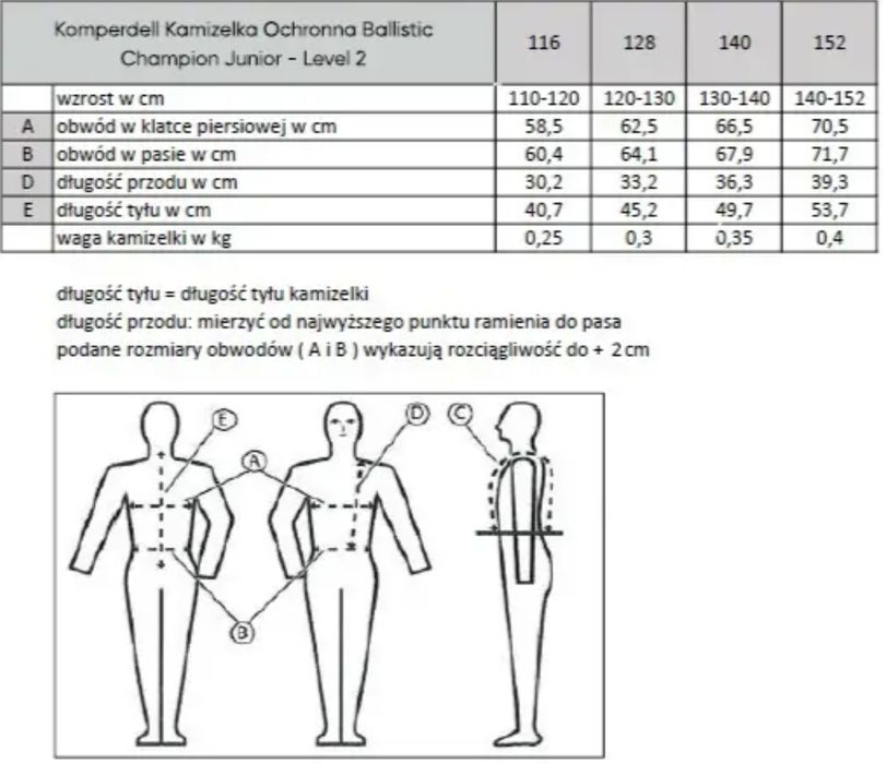 Komperdell cross kamizelka ochronna 140