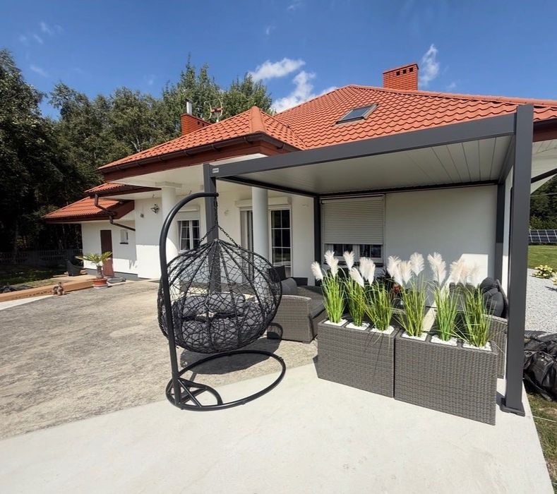 Pergola ogrodowa na taras ELEGANCE 3x4 Anthracite/Light Grey