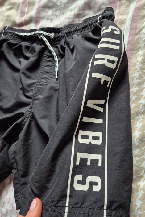 Czarne kąpielówki H&M S