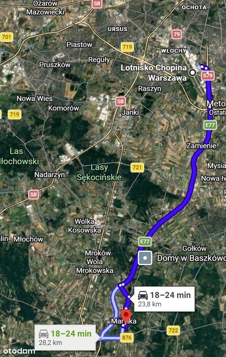 Działka Marylka 1000 lub 500 m2 + dom