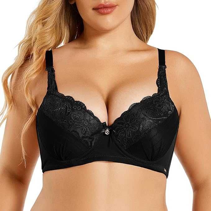 Zestaw 2x biustonosz Shekini 90C push-up koronka czarny fiolet