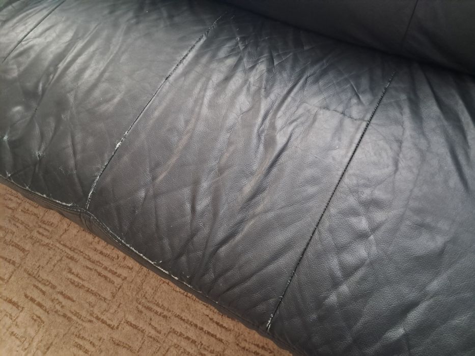 rogówka ze skóry naturalnej, czarna,spanie