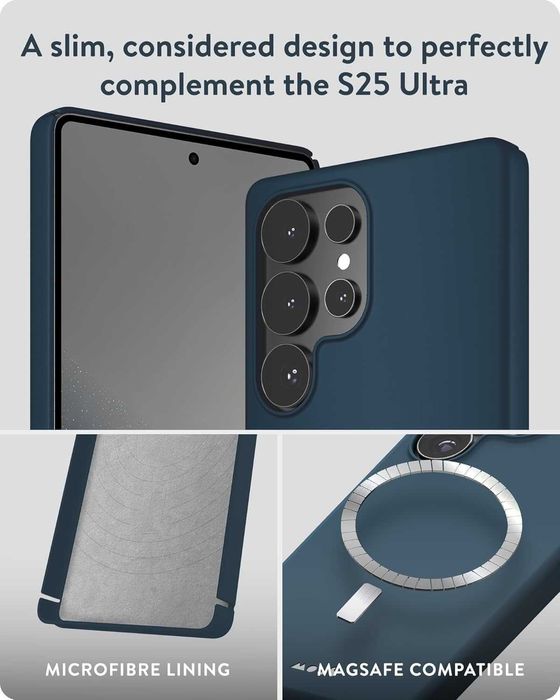 Чехол Mous Super Thin 2.0 "Marine/Navy Blue" к Samsung Galaxy S25 Ultra