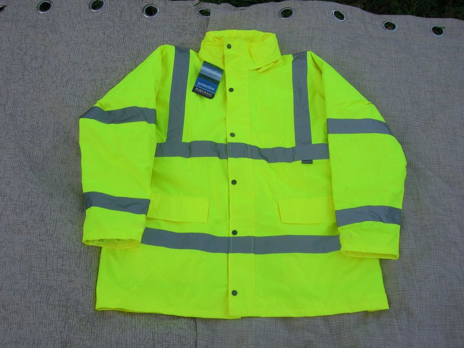 Утеплена чоловіча куртка сигнальна S460 Portwest. Великого розміру 3XL