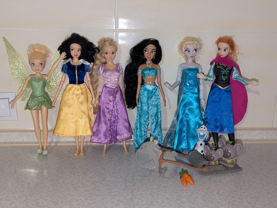 Лялька шарнірна принцеса Дісней Рапунцель Білосніжка Дінь-Дінь Ельза