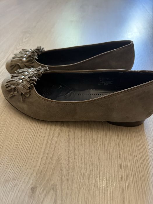 Балетки з натуральної  замші Jenny by ara 38 розмір сірі