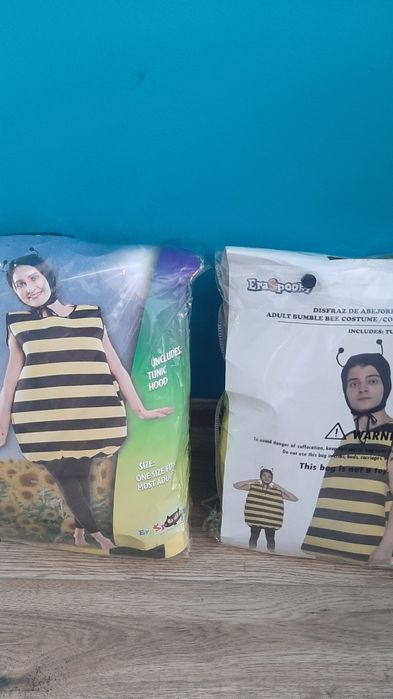 Strój pan pszczółka i pani pszczółka, przebranie dla dorosłych