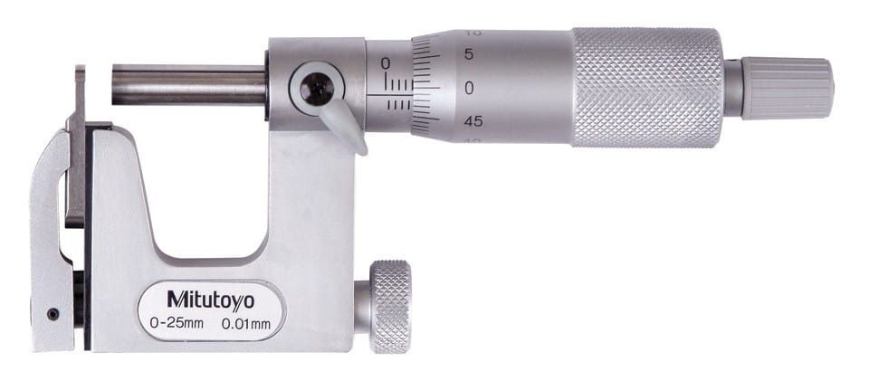 Mikrometr o wymiennym kowadełku 0-25mm 117-101 MITUTOYO