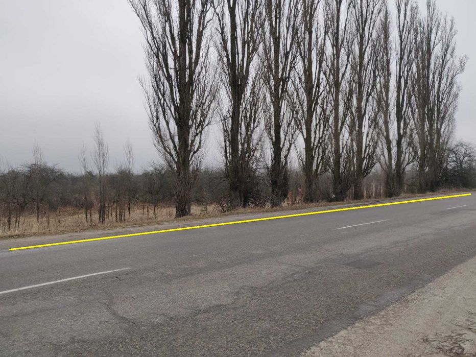 Ділянка 2га на фасаді траси, вигідне місце під комерцію