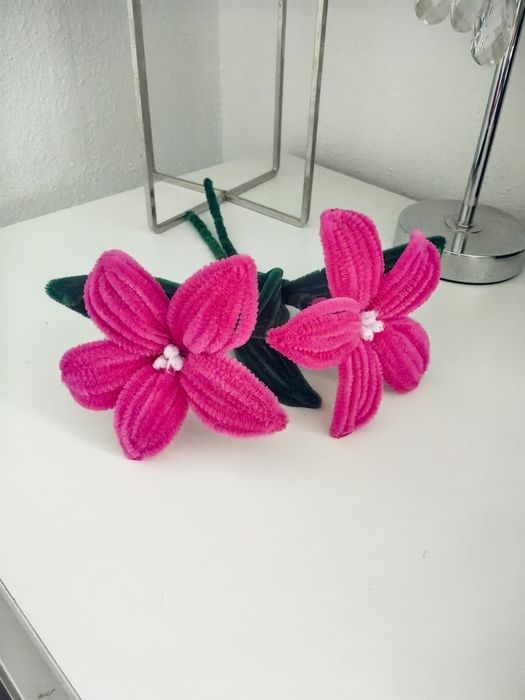 Kwiaty ręcznie wykonane