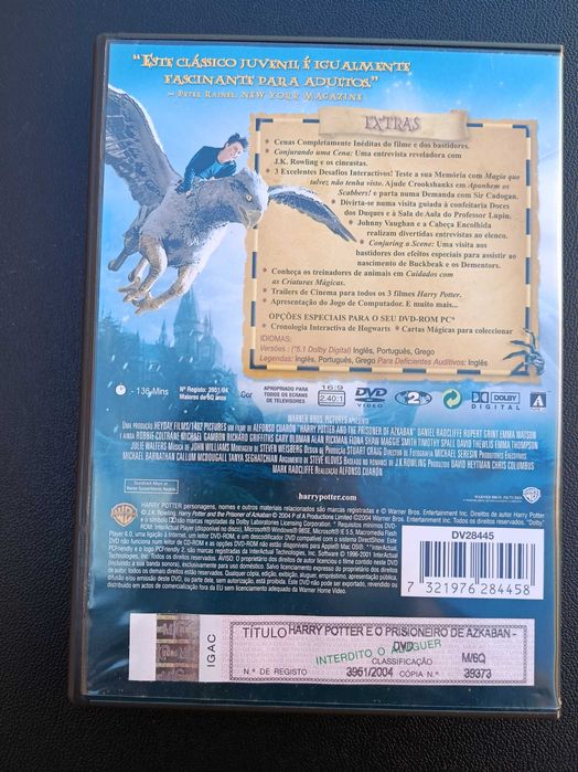 Harry Potter e o Prisioneiro de Azkaban (DVD Edição Especial)