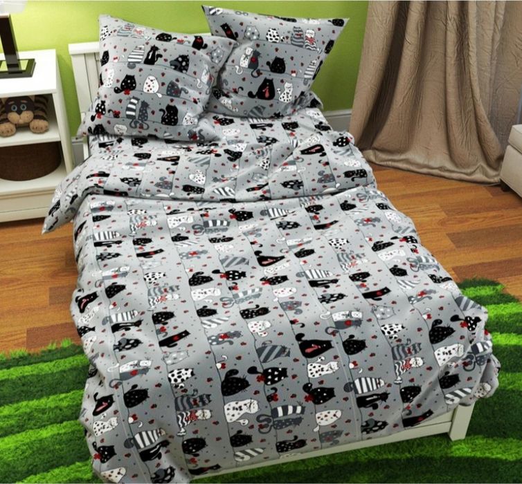 Шью простыни на резинке  и постельные наборы.Ткань-байка(фланель) ,бяз