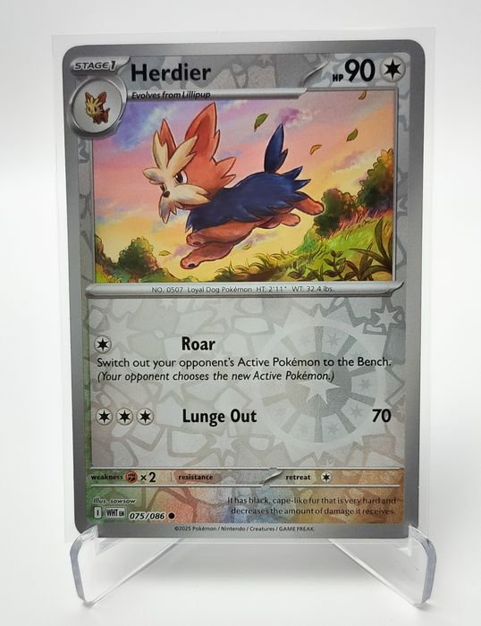 Herdier 075/086 reverse holo karta pokemon White Flare