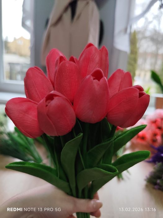 Różowe tulipany jak żywe