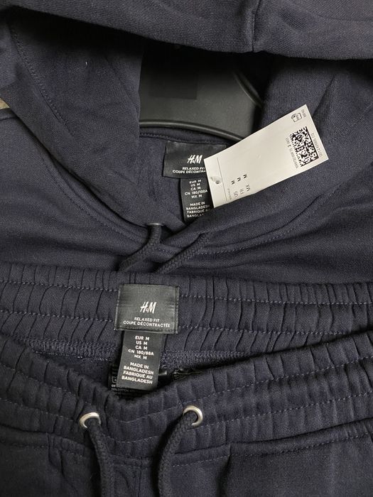 Прожам мусжкой тёмно синий спортивный костюм утепленный H&M