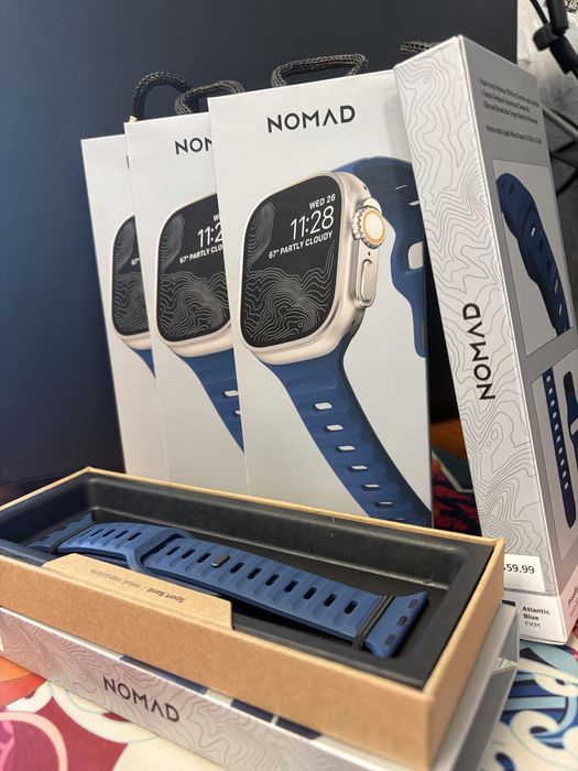 Nomad Sport Band для Apple Watch 44/45/49mm Atlantic Blue FKM