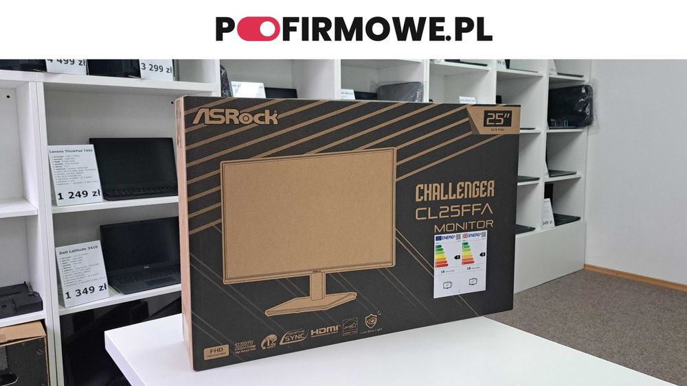 Nowy monitor gamingowy ASRock Challenger CL25FFA 120Hz IPS FHD FV23 GW