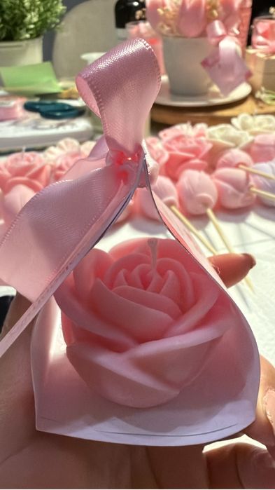 Velas aromaticas em Lembrancinhas outubro rosa
