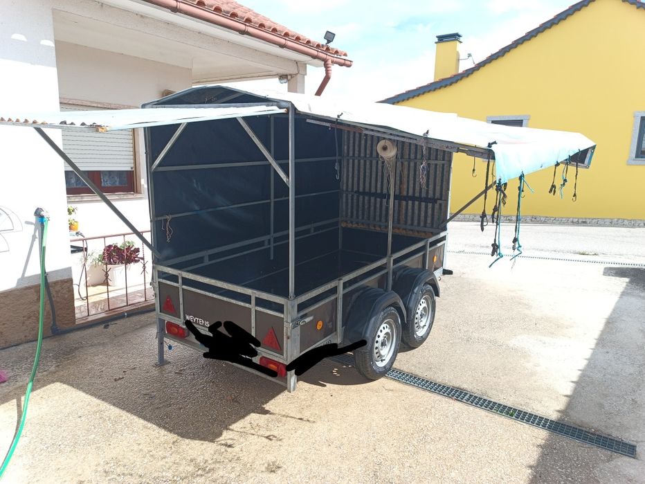 Atrelado Reboque 2 Eixos 750kg | Rodado Duplo | Lona | 2,58m