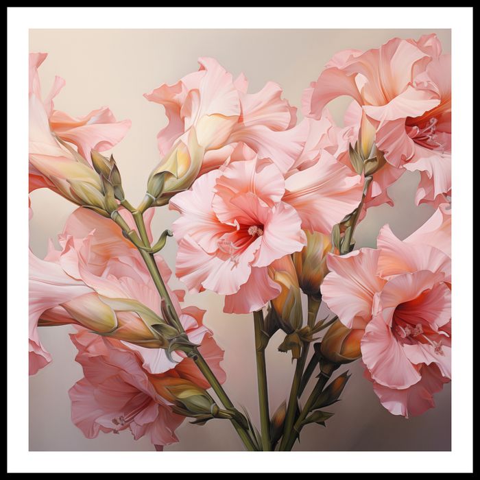 Plakat 90x90cm Kwiatowa Symfonia