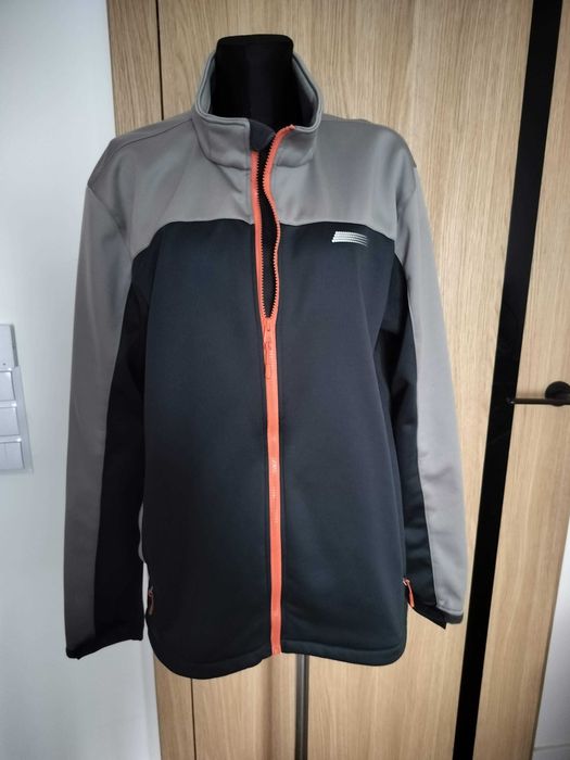 Polska profesjonalna kurtka męska 2XL softshell ocieplana polarem super
