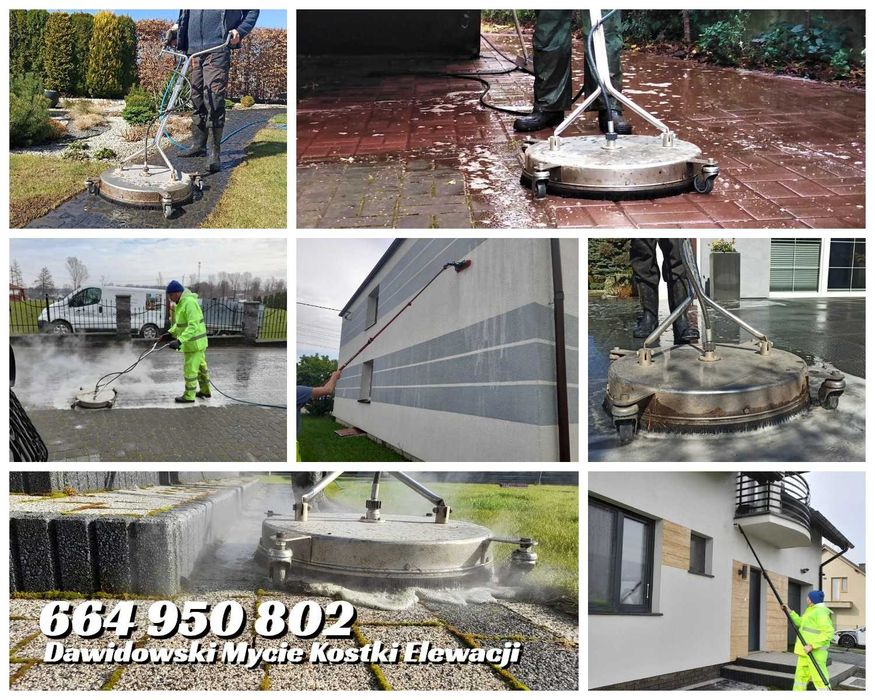 Mycie Kostki Brukowej Elewacji - Czyszczenie tarasu polbruku podjazdu