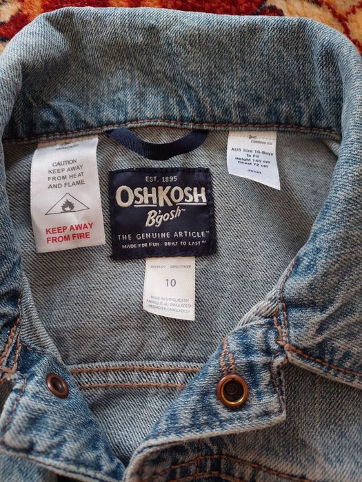 Kurtka jeans chlopiec 140