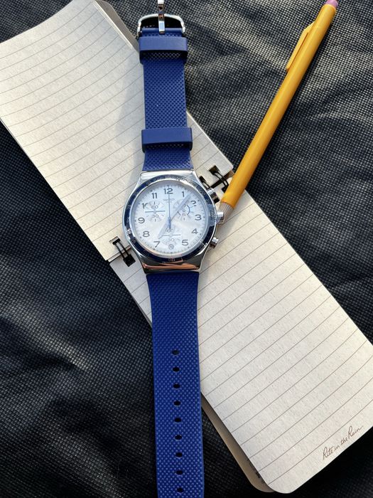 Swatch Irony Frescoazul, YVS439, Nowy, Full Set