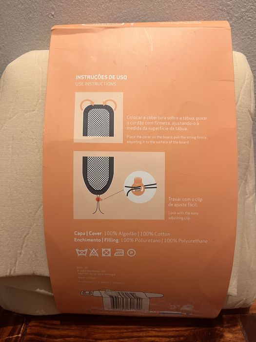 Capa para tábua de passar a ferro KASA — tamanho L, nunca usada