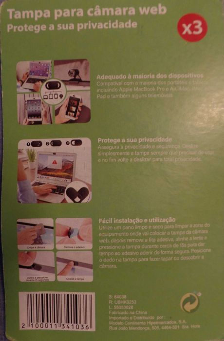3 tampas proteção de privacidade (931)