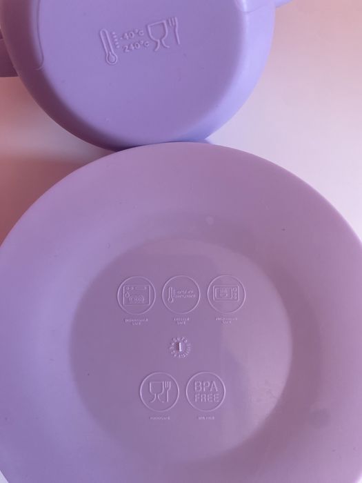 Набір дитячого силіконового посуду + гель
