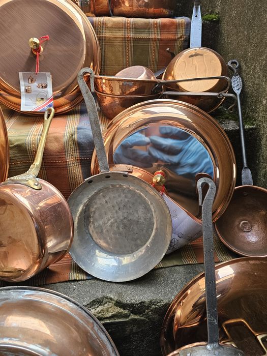 Вінтажний мідний посуд