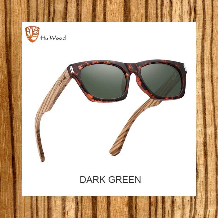 Óculos de sol "ZEBRA WOOD" - HU WOOD