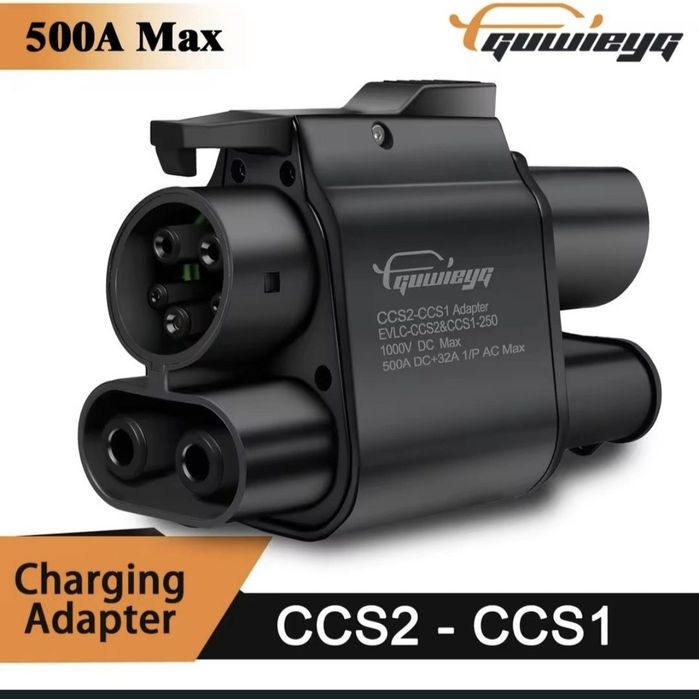 Адаптер перехідник CCS2 CCS1 Combo DC+AC GUWIEYG