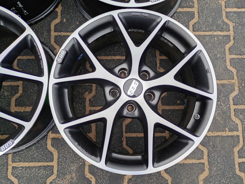 BBS SR Graphite 7,5Jx17H2 5x112 ET35  SR004 + czujniki  IDEALNY STAN