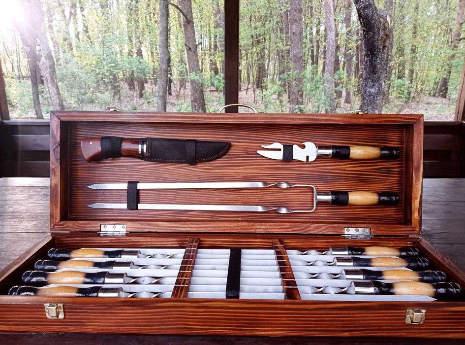 Набір шампурів,Шампура,Набор шампуров. Подарунок чоловіку на Свято