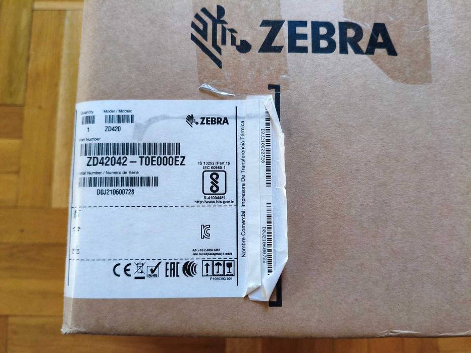 Drukarka Termotransferowa Etykiet Kurierska Zebra ZD420