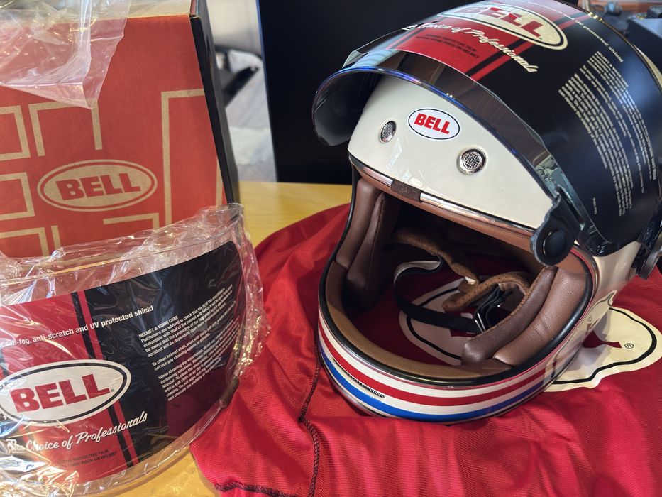 Capacete Bell Bullitt Stripes Pearl White XL