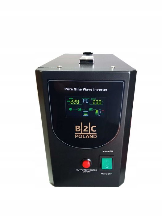 Інвертор B2C polska 1000W ДЖБ ИБП Безперебойник Инвертор Для котла ДЖБ