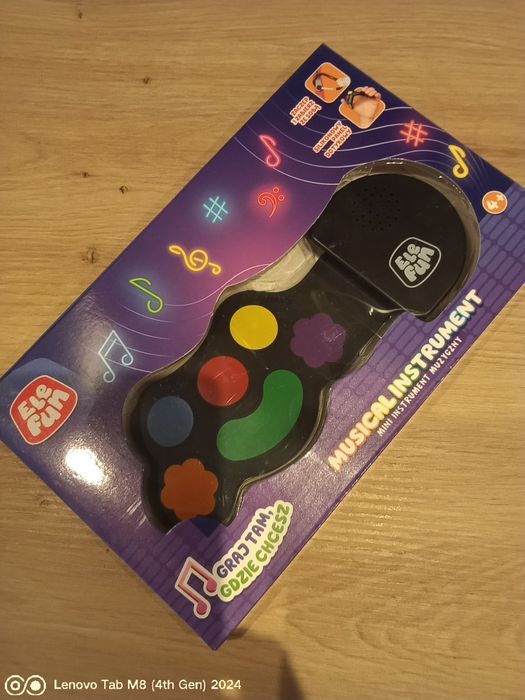 Elefun Mini instrument muzyczny silikonowa perkusja zawieszka