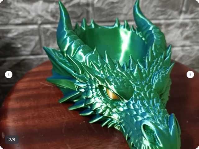 Taça Cabeça de Dragão Verde