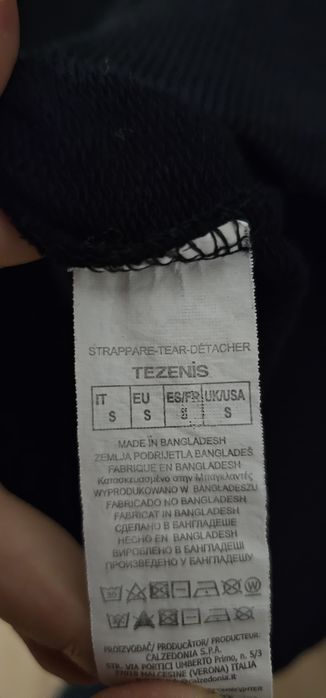 Bluza czarna Tezenis S