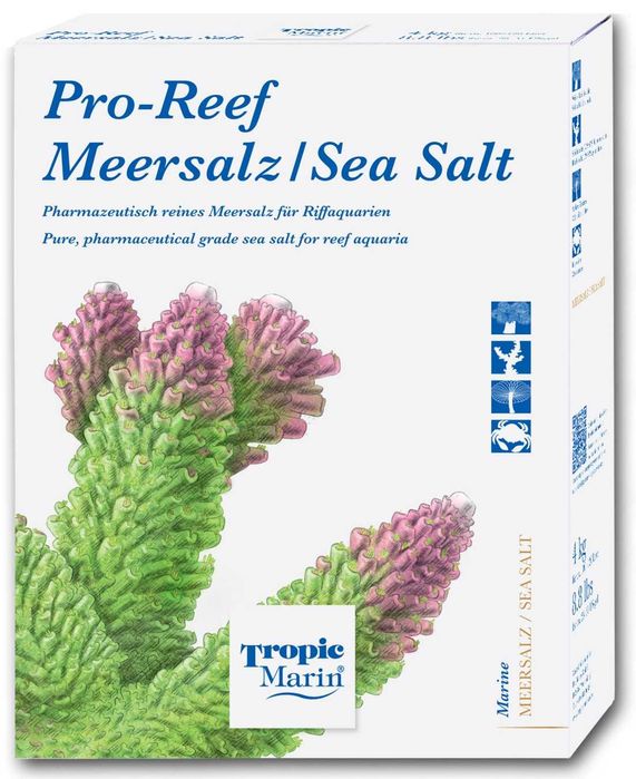Sal marinho para aquários Tropic Marin Pro-Reef Sea Salt NOVO