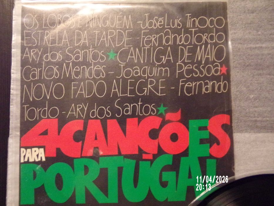 4 canções para Portugal - vinil - single 10€